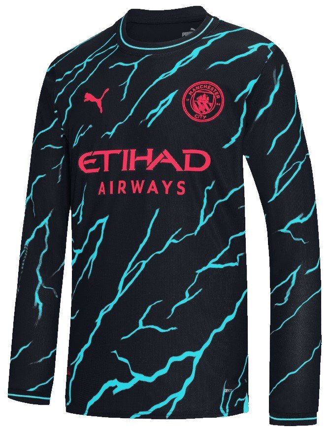 Camisa III Manchester City 2023 2024 Puma oficial manga comprida